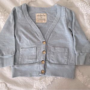 Mini Mioche Classic Unisex Baby Blue Cardigan (6-12 months)